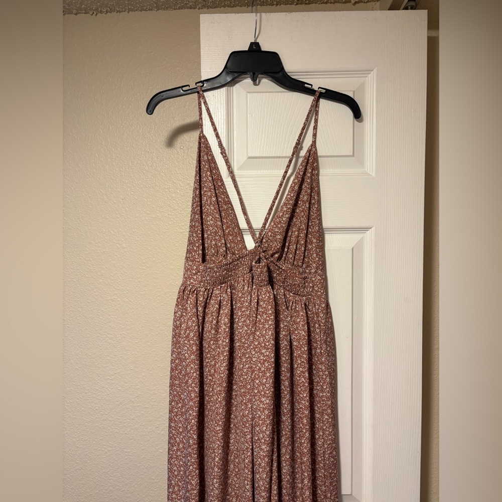 Blush Bj mauve floral maxi dress size L - Picture 13 of 15